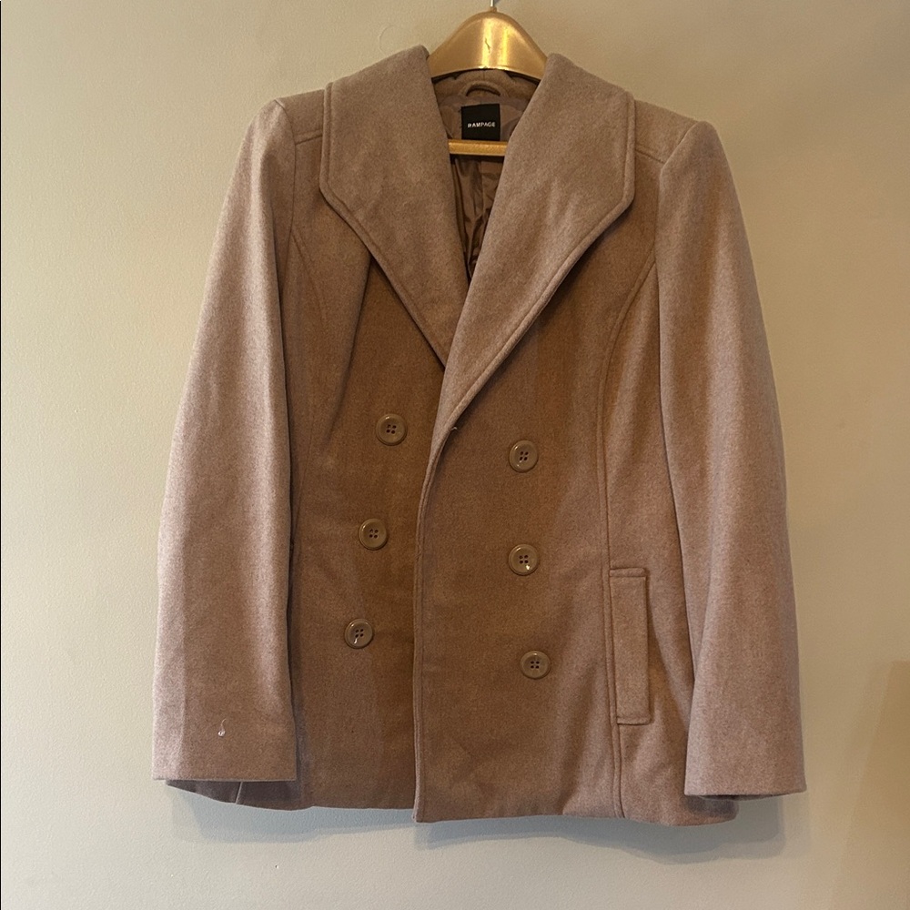 Rampage Women's Classic Tan Peacoat